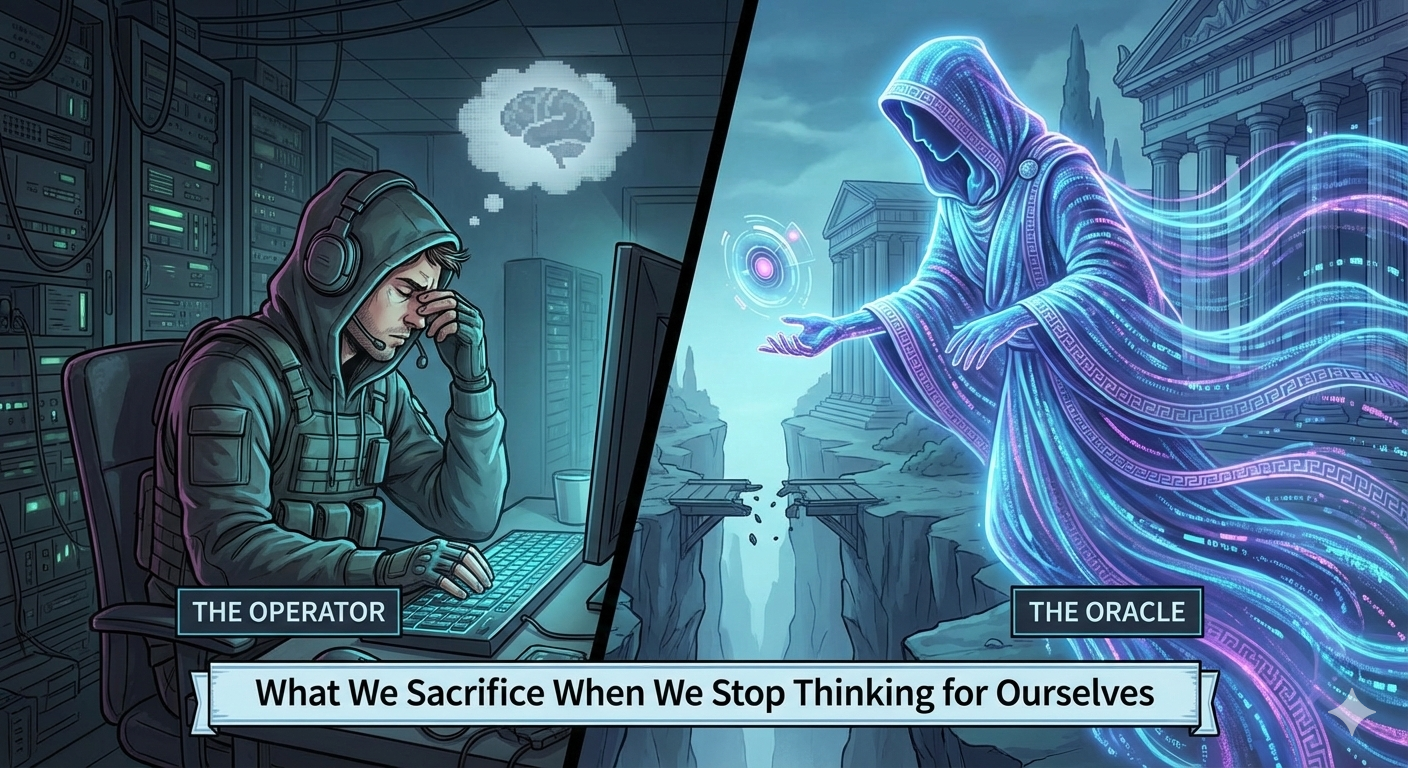 The Operator and the Oracle: What We Sacrifice When We Stop Thinking for Ourselves